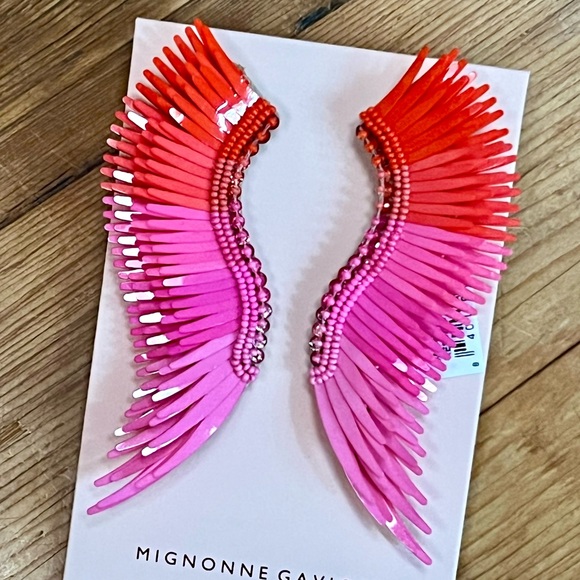 🌺🎉HP🎉🌺 NWT Mignonne Gavigan Madeline Earrings Red Multi - Picture 10 of 14